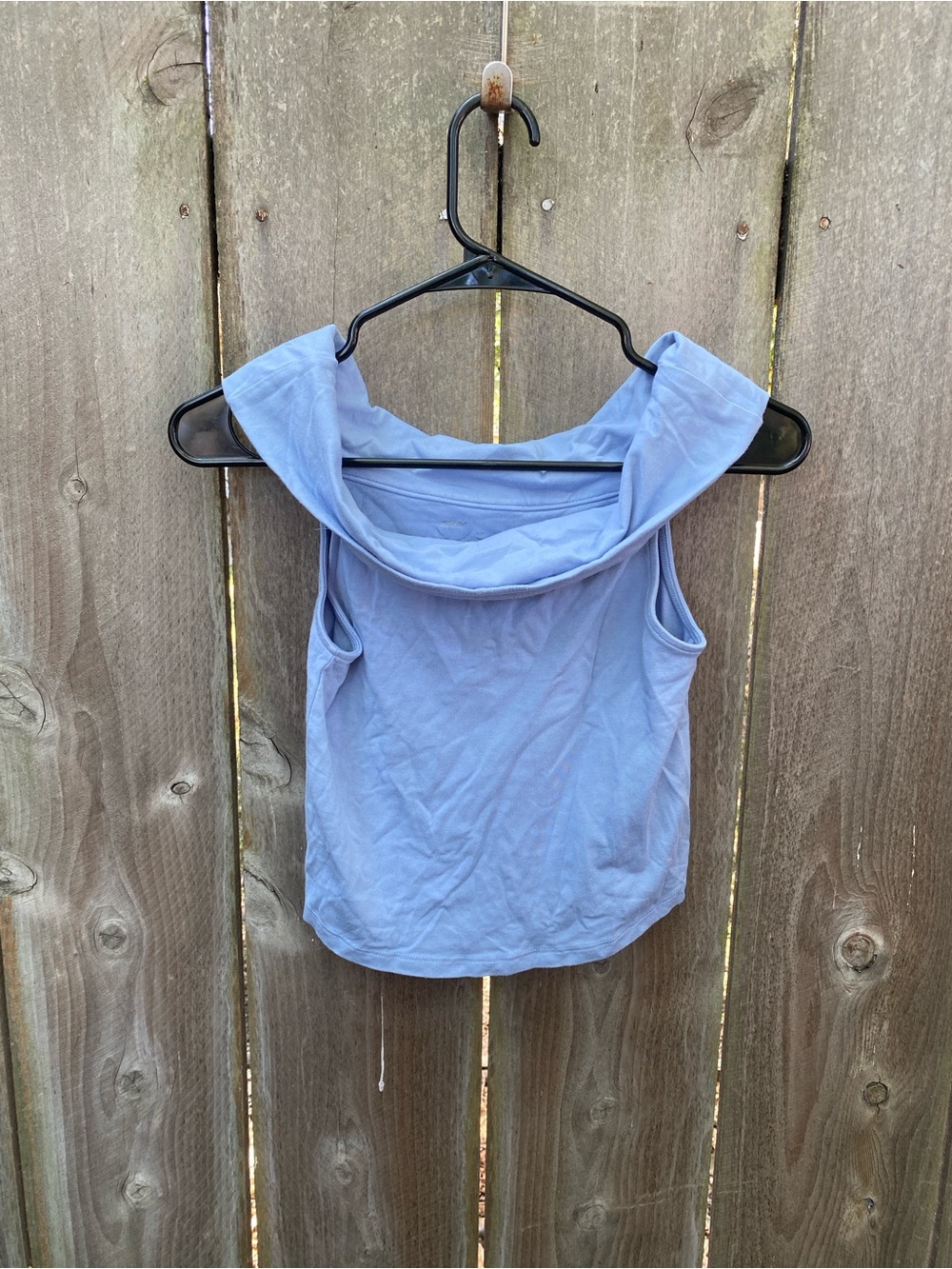 Aerie Chill Up Off Shoulder Top Monaco Blue Small Y2K Balletcore - Picture 2 of 4